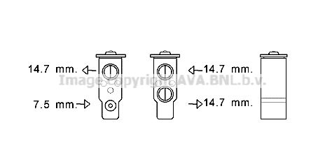 AVA QUALITY COOLING Расширительный клапан, кондиционер HY1386